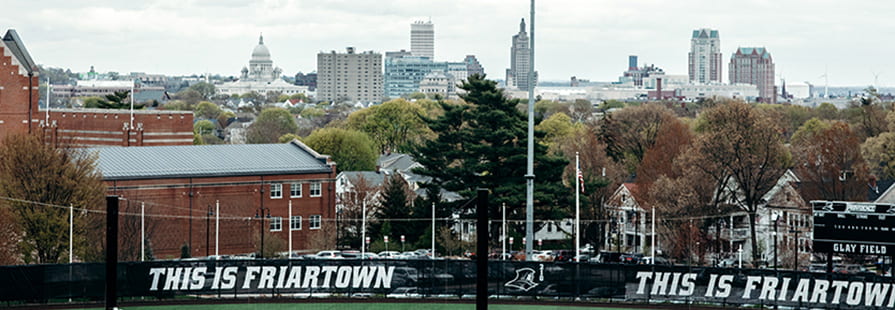 Photo of Friar Softball Complex and Skyline of City of Providence