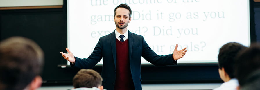 Professor Lecturing Classroom