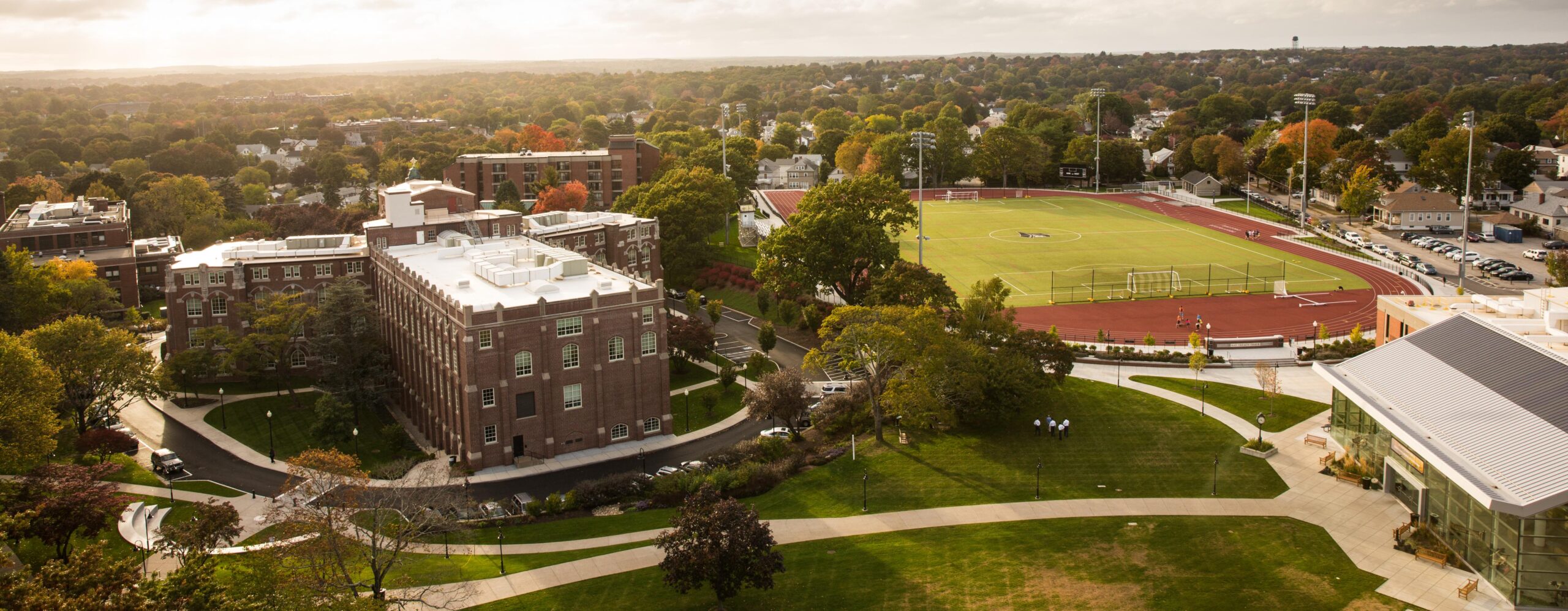 bird eye view of campus